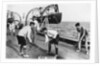 Deck hockey on board the battleship HMS Nelson by Anonymous