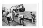 Deck hockey on board the battleship HMS Nelson by Anonymous