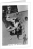 Painting the anchor of the aircraft carrier HMS Courageous by Anonymous