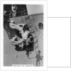 Painting the anchor of the aircraft carrier HMS Courageous by Anonymous