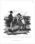 The king rewarding the industrious haymaker near Weymouth by Thomas Kelly-Kenny