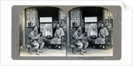 A social hour, a typical Chinaman smoking, China by CH Graves
