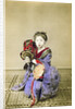 Geisha playing the tsuzumi, Japan by Felice Beato