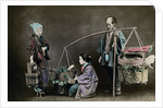 Vegetable pedlar, Japan by Felice Beato