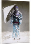 Museme, woman in winter costume, Japan by Felice Beato