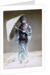 Museme, woman in winter costume, Japan by Felice Beato