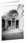 Ruined interior of the Roman Temple of Diana, Nimes, France by Anonymous