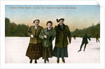 Canadian Winter Sports: A Jolly Trio, Grenadier Pond, Toronto, Canada by Valentine & Sons