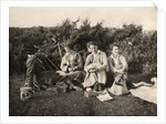 Women enjoying a picnic by Anonymous