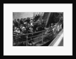 Passengers on board a boat, Bournemouth, Dorset by Anonymous