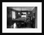 Edwardian room with snooker table by Anonymous