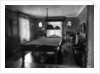 Edwardian room with snooker table by Anonymous