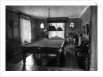 Edwardian room with snooker table by Anonymous