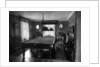 Edwardian room with snooker table by Anonymous