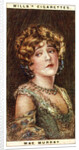 Mae Murray (1889-1965), American actress by WD & HO Wills