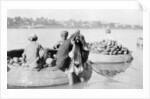 River craft laden with melons, Tigris River by Anonymous