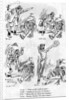 Cartoon from the ship board paper The Comet, troopship 'RMS Caronia' by Barret