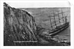 The cliffs and wrecked 'Preussen', Dover by Anonymous