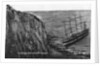 The cliffs and wrecked 'Preussen', Dover by Anonymous