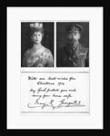 Royal christmas greeting card to the British troops by Anonymous
