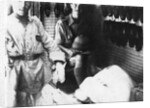 A British officer in a shoe shop, Baghdad, Mesopotamia, WWI by Anonymous