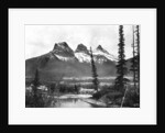 The Three Sisters, Canmore, Canadian Pacific Railway by John L Stoddard