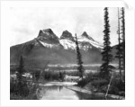 The Three Sisters, Canmore, Canadian Pacific Railway by John L Stoddard
