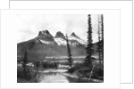 The Three Sisters, Canmore, Canadian Pacific Railway by John L Stoddard