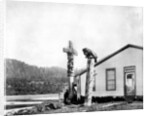 Totem Poles, Alaska, USA by John L Stoddard