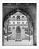 Court of the Myrtles, Alhambra, Spain by John L Stoddard