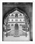 Court of the Myrtles, Alhambra, Spain by John L Stoddard