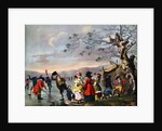 Winter Amusement: A View in Hyde Park from the Sluice at the East End by Tookey