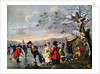 Winter Amusement: A View in Hyde Park from the Sluice at the East End by Tookey