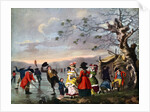 Winter Amusement: A View in Hyde Park from the Sluice at the East End by Tookey