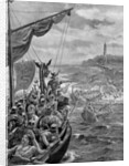 An attack of the Danes on Ireland, 9th century AD by Henry Payne