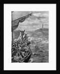 An attack of the Danes on Ireland, 9th century AD by Henry Payne