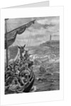 An attack of the Danes on Ireland, 9th century AD by Henry Payne