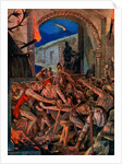 The last feast of Robert De Comines' men at Durham by Richard Caton Woodville II