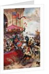A Joust on London Bridge by Anonymous