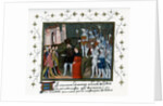 Richard II delivered by Bolingbroke to the citizens of London, 1399, (c1400-c1425) by Anonymous