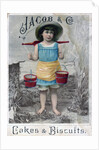 'Jacob and Cos. Cakes & Biscuits', c1900s-c1920s. Advertising postcard by Anonymous