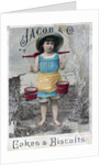 'Jacob and Cos. Cakes & Biscuits', c1900s-c1920s. Advertising postcard by Anonymous
