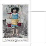 'Jacob and Cos. Cakes & Biscuits', c1900s-c1920s. Advertising postcard by Anonymous