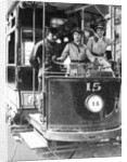 Women learning to drive a tram by Anonymous