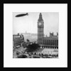 The R101 passing over the House of Commons by Anonymous