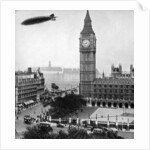 The R101 passing over the House of Commons by Anonymous