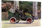 Two Edwardian gentlemen sitting in a motor car by John Swan & Son