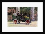 Two Edwardian gentlemen sitting in a motor car by John Swan & Son