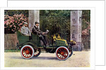 Two Edwardian gentlemen sitting in a motor car by John Swan & Son