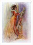 Woman admiring herself in a mirror by Hubner & Wilson